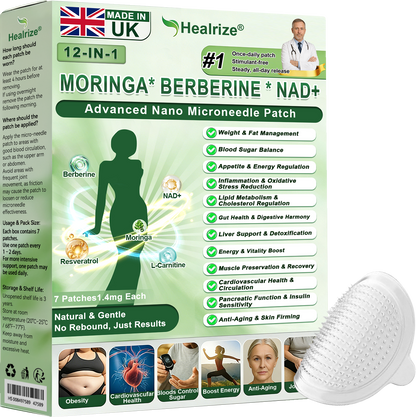 𝑶𝒇𝒇𝒊𝒄𝒊𝒂𝒍 𝑺𝒕𝒐𝒓𝒆 | 👩‍⚕️ H𝐞a𝐥r𝐢z𝐞® 1𝟐-𝐈N-1 M𝐨r𝐢n𝐠a * B𝐞r𝐛e𝐫i𝐧e * N𝐀D+ 𝐀d𝐯a𝐧c𝐞d N𝐚n𝐨 𝐌i𝐜r𝐨n𝐞e𝐝l𝐞 𝐏a𝐭c𝐡 (𝐎𝐧𝐜𝐞 𝐃𝐚𝐢𝐥𝐲, 𝐯𝐢𝐬𝐢𝐛𝐥𝐞 𝐜𝐡𝐚𝐧𝐠𝐞𝐬 𝐢𝐧 𝟕 𝐝𝐚𝐲𝐬）💫 F𝐨r 𝐎𝐛𝐞𝐬𝐢𝐭𝐲, 𝐋o𝐨s𝐞 𝐒k𝐢n, 𝐃𝐢𝐚𝐛𝐞𝐭𝐞𝐬, 𝐒𝐥𝐞𝐞𝐩 𝐀𝐩𝐧𝐞𝐚, 𝐀𝐧𝐝 𝐉𝐨𝐢𝐧𝐭 𝐈𝐬𝐬𝐮𝐞𝐬 , 𝐉𝐨𝐢𝐧𝐭 𝐈𝐬𝐬𝐮𝐞𝐬 𝐀𝐧𝐝 m𝐨r𝐞💫